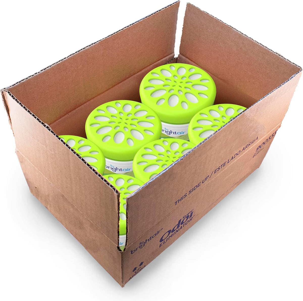 Bright Air 14 oz. Super Odor Eliminator, For Medium-Size Spaces, Zesty Lemon & Lime Scent, Case of