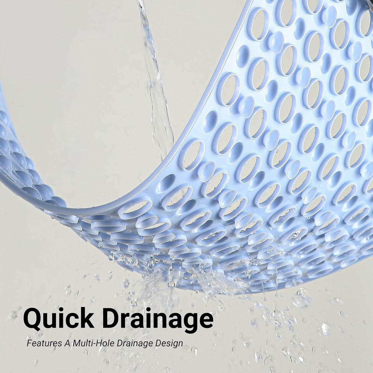 Non Slip Bathtub Mat and Shower Mat 31x17 inch,Bath Mat with Quick Dry Drain Holes and Suction