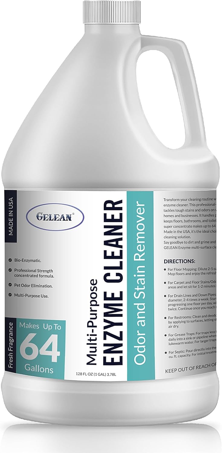Multi-Purpose Probiotic Enzyme Cleaner, Made in USA - Pet Stain and Odor Remover - Concentrated