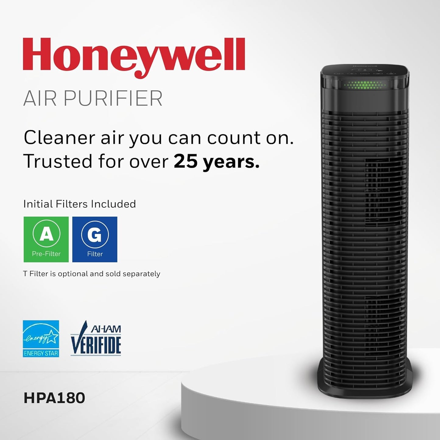 Honeywell HEPA Air Purifier for Home, 990 Ft² Rooms in 1 hour, Auto Mode, Air Quality Indicator