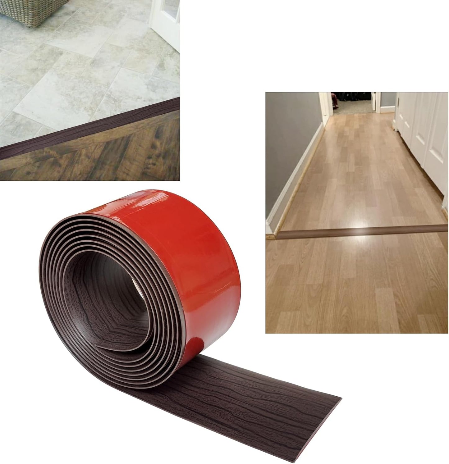 Floor Transition Strip & Self Adhesive Floor Vinyl Floor Edge Trim Laminate Floor Gap Covering
