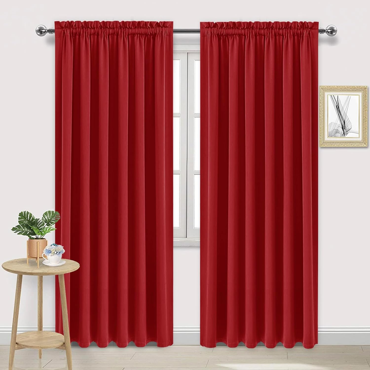 DWCN Blackout Curtains for Living Room Thermal Insulated, Energy Saving & Noise Reducing Bedroom