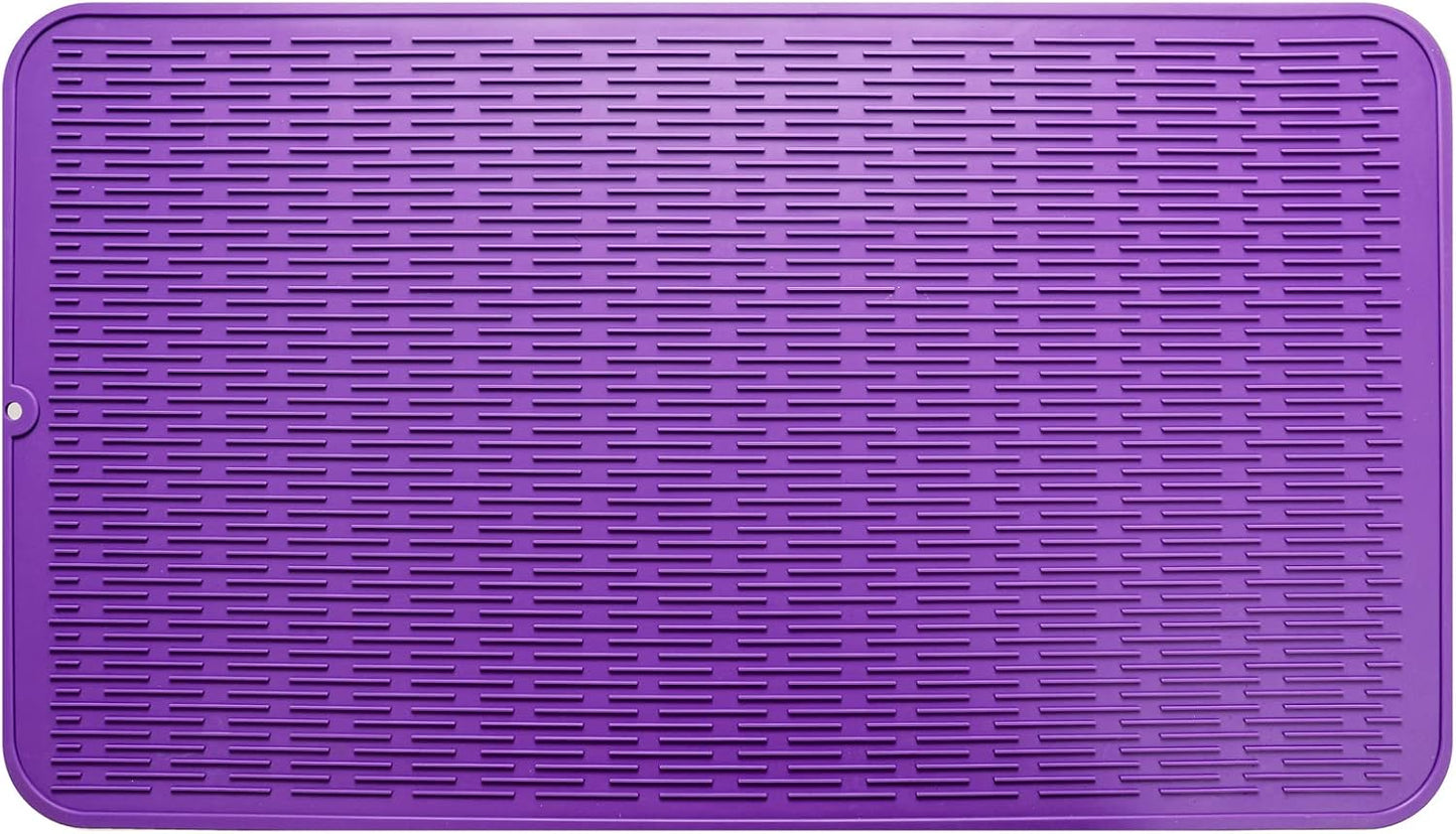 Silicone Dish Drying Mat for Multiple Usage,Easy clean,Eco-friendly,Heat-resistant Silicone Mat for