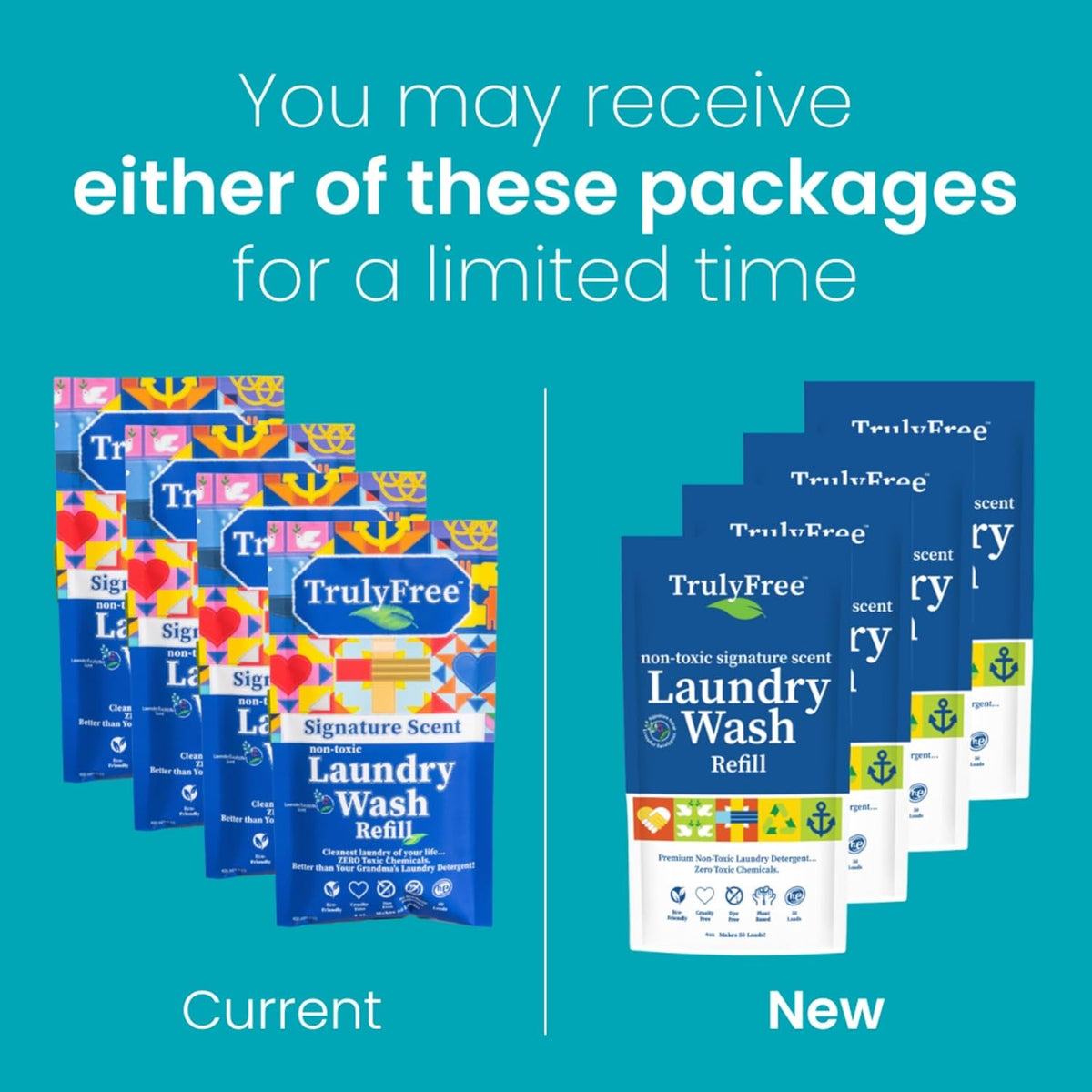 Truly Free Natural Laundry Detergent for Sensitive Skin | Eco Friendly, Plant Based, Baby Clothes
