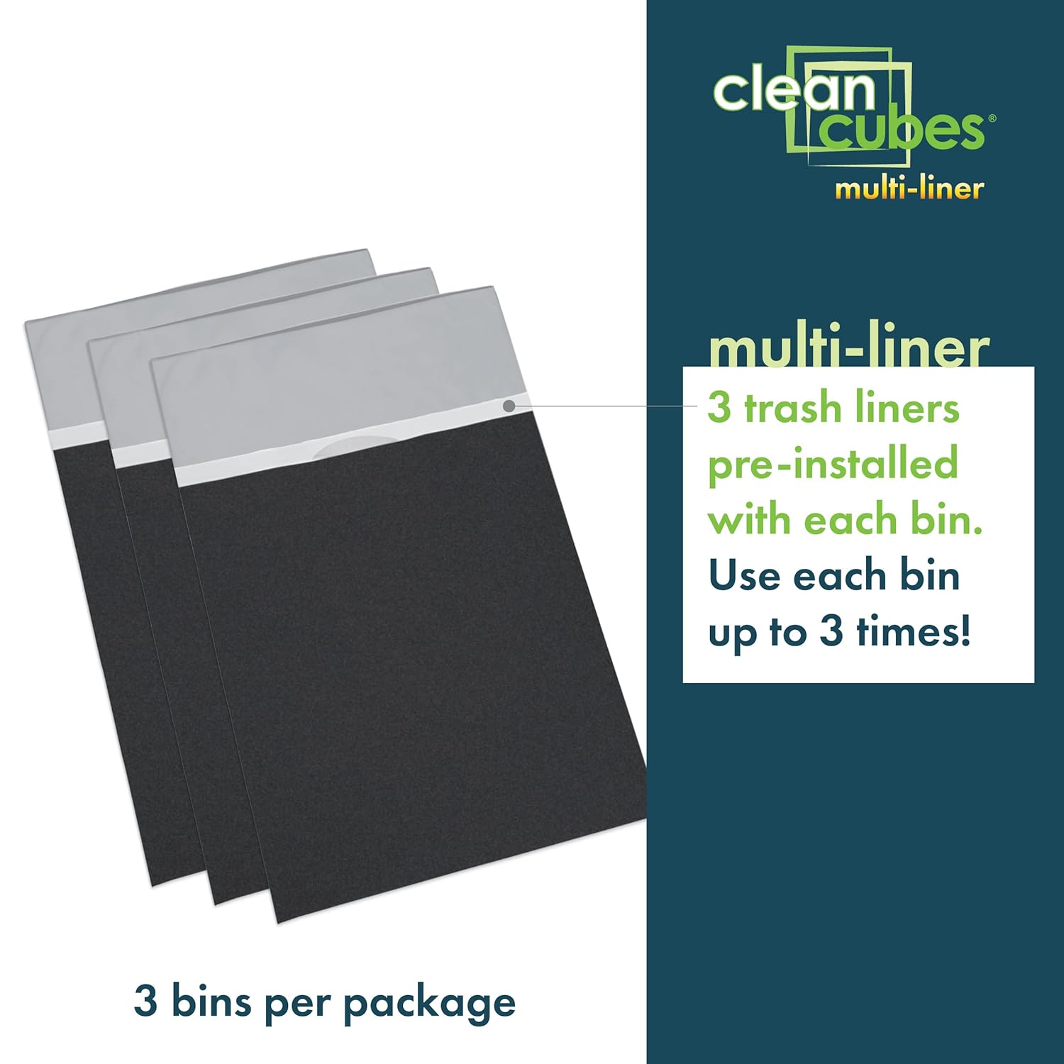 30 Gallon Disposable Pop-Up Trash Cans (3-Pack, Multi-Liner) with Fitted Bags – Foldable Garbage &