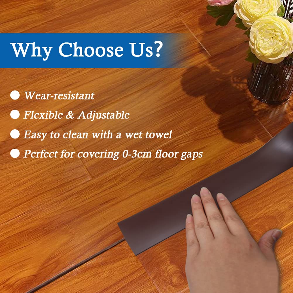 Floor Transition Strip Self Adhesive Floor Cover Strips Laminate 2" Wide Vinyl Flat Divider