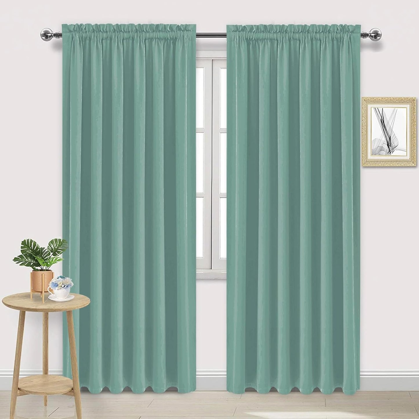 DWCN Blackout Curtains for Living Room Thermal Insulated, Energy Saving & Noise Reducing Bedroom