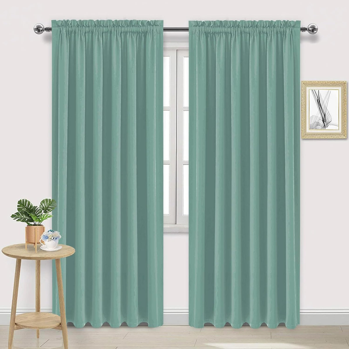 DWCN Blackout Curtains for Living Room Thermal Insulated, Energy Saving & Noise Reducing Bedroom