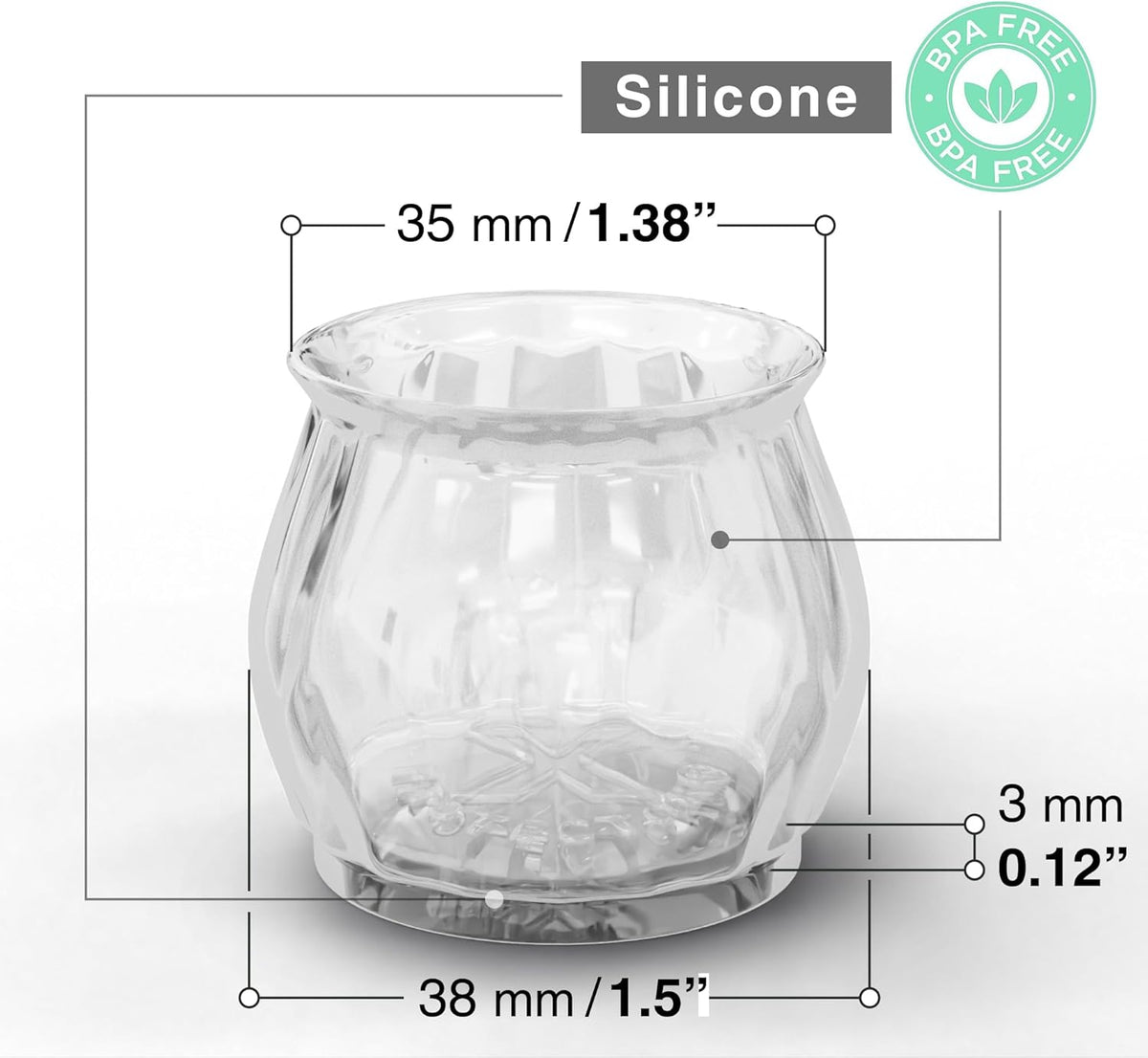 X-Protector Silicone Chair Leg Floor Protectors with Non-Slip Bottom - 16 PCS - Anti-Slip Chair Leg