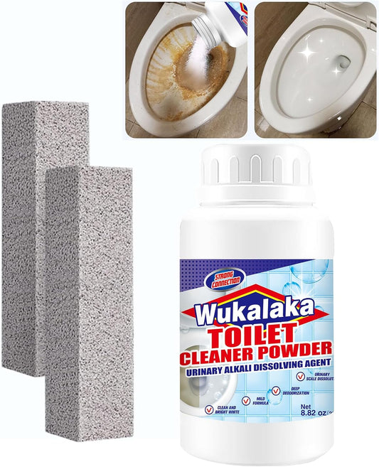 Pumice Stone for Toilet Cleaning Bowl Stick, Toilet Bowl Cleaners Brush, Powerfully Cleans Hard