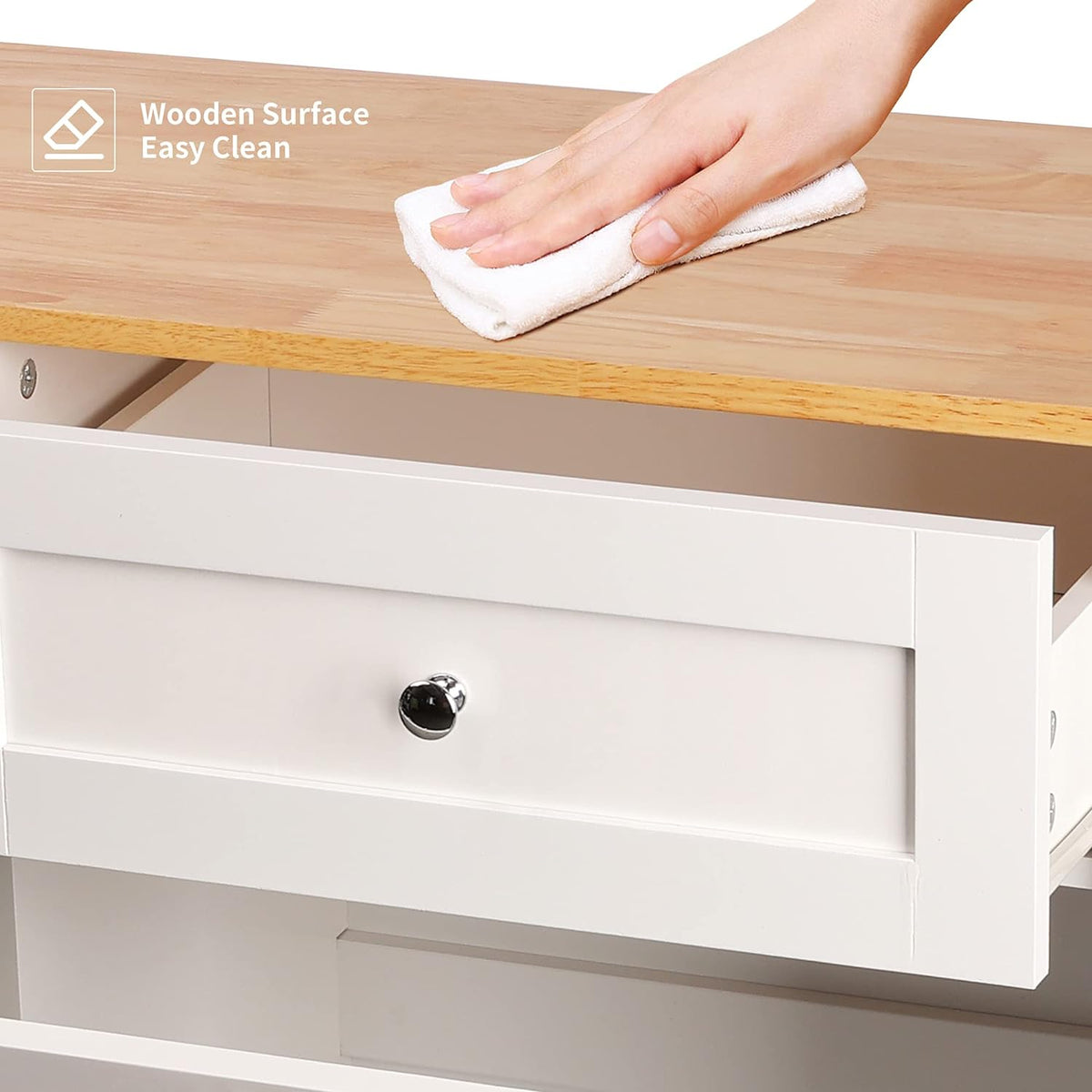 Betterhood Double Tilt Out Trash Cabinet Can Bin Kitchen 20 Gallon Wooden Free Standing Laundry