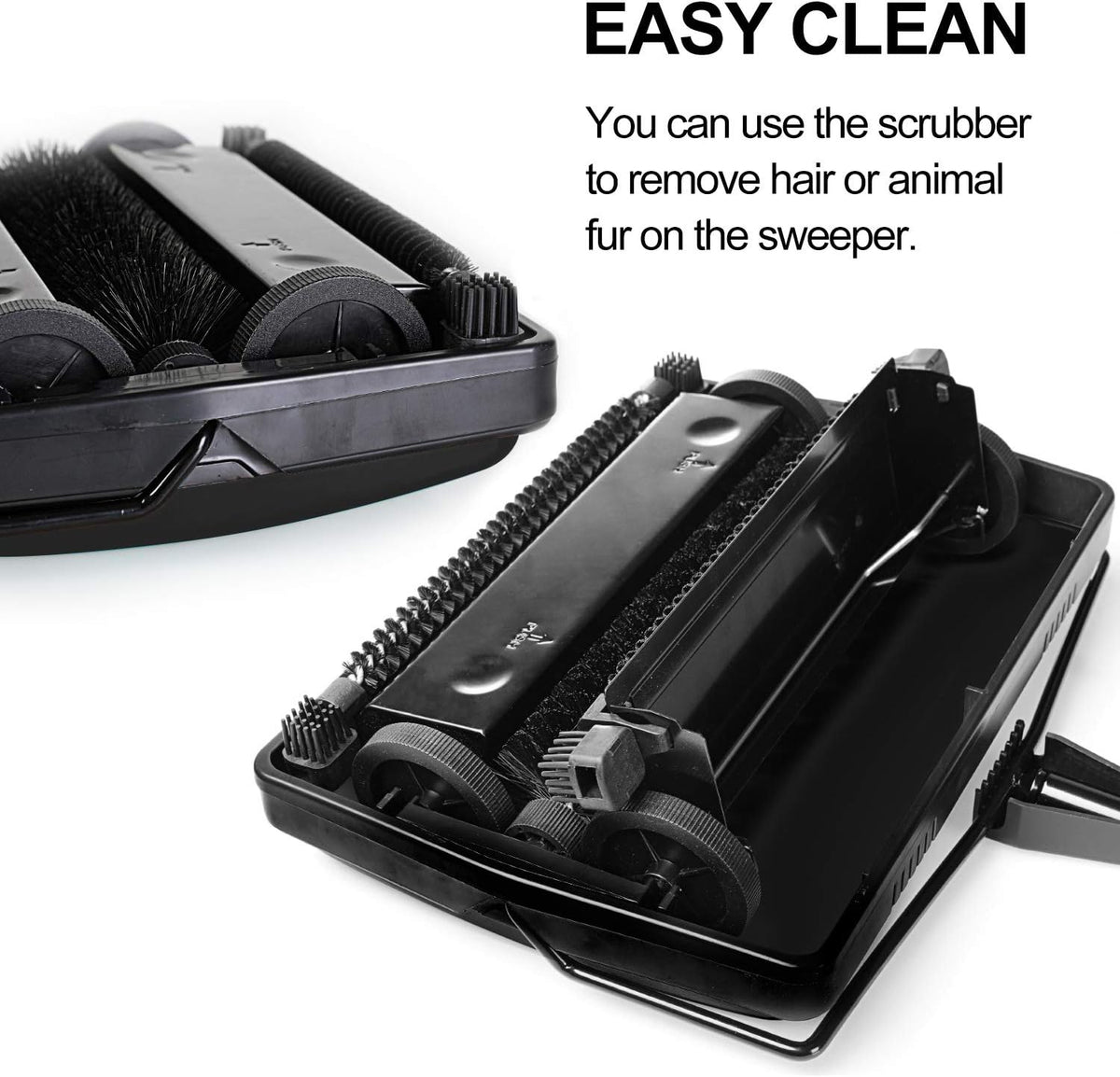 Yocada Carpet Sweeper Cleaner for Home Office Low Carpets Rugs Undercoat Carpets Pet Hair Dust