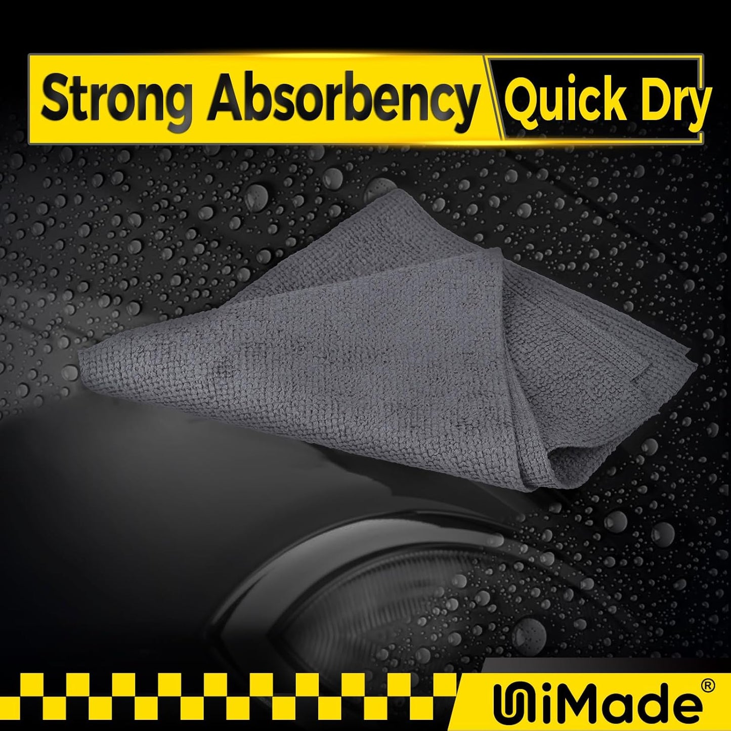 Microfiber Cleaning Cloth, 100 Pack Microfiber Towels for Cars Commercial Grade Work Rags Bulk