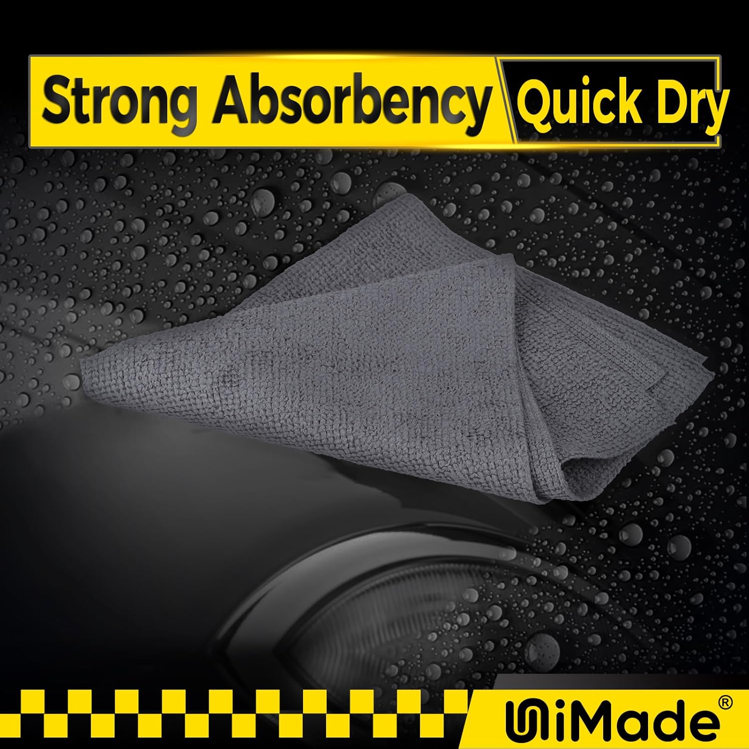 Microfiber Cleaning Cloth, 100 Pack Microfiber Towels for Cars Commercial Grade Work Rags Bulk