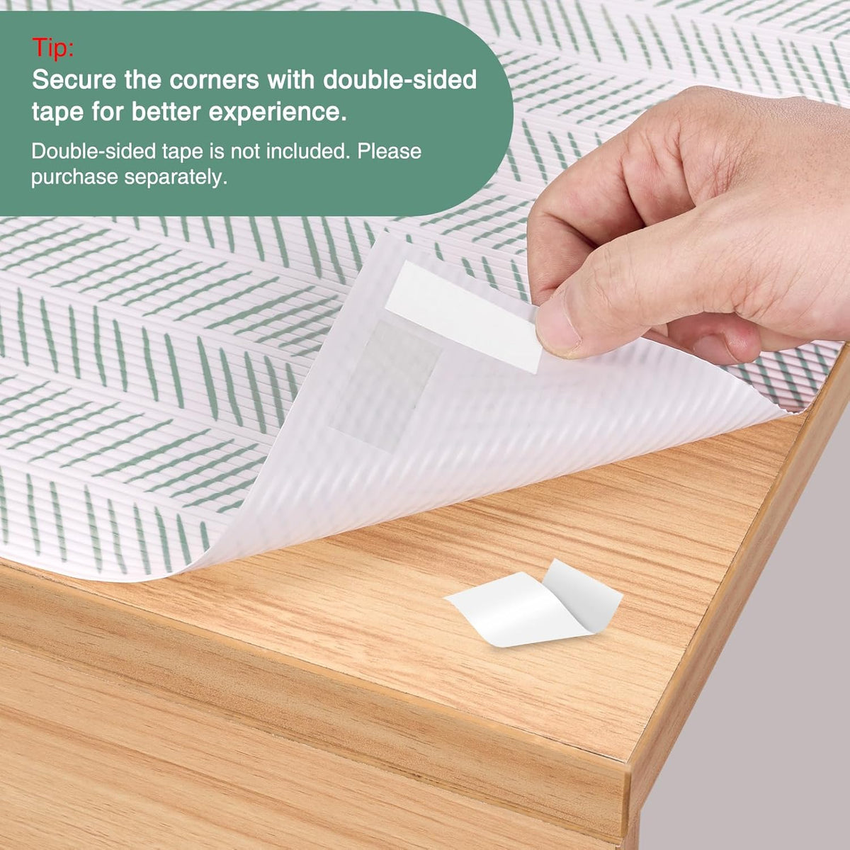 Glotoch Premium Non Slip Shelf Liner, Non-Adhesive Drawer Liner, Waterproof Shelf Liners for