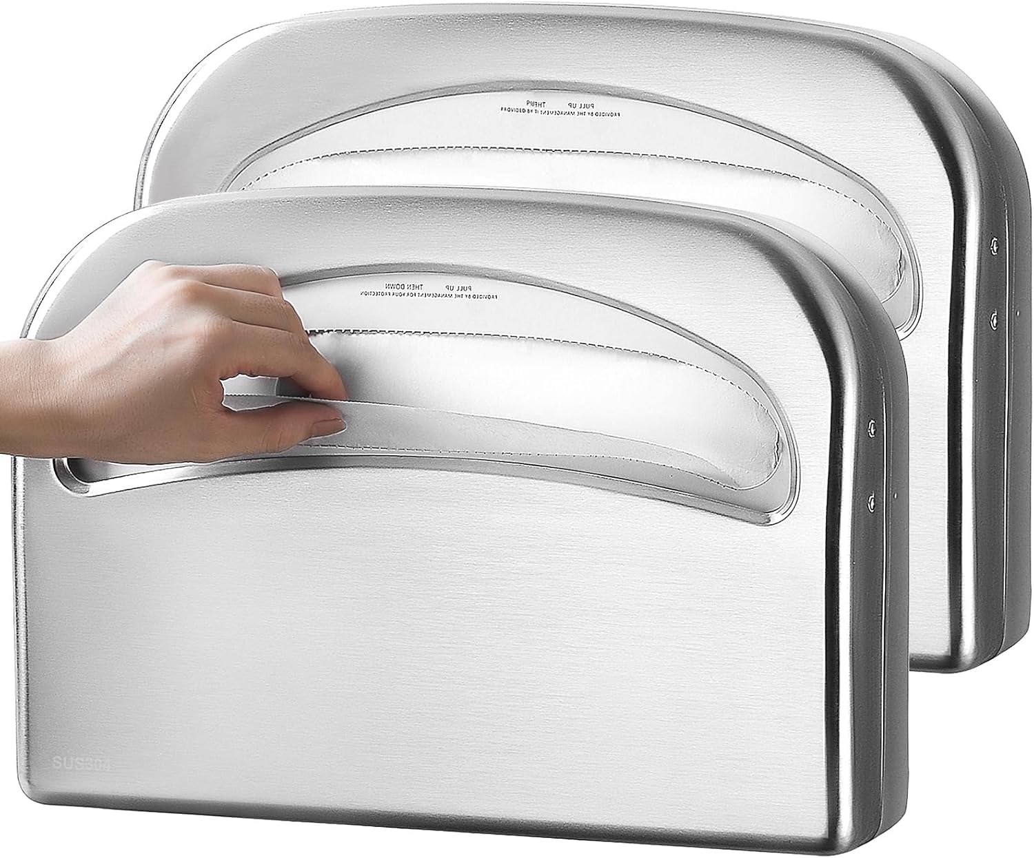 2 Packs Toilet Seat Cover Dispenser Wall Mount Commercial, Half Fold Toilet Seat Cover Dispenser