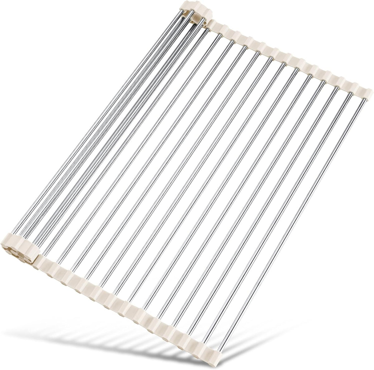 Tomorotec 17.7" x 15.5" Roll Up Dish Drying Rack Over Sink Drying Rack Sink Cover Kitchen Sink