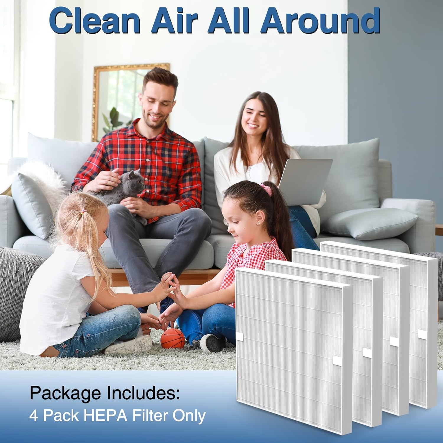 AP-1512HH HEPA Replacement Filter for Coway AP-1512HH AP1512HH Mighty Air Purifier, AP-1512HH-FP