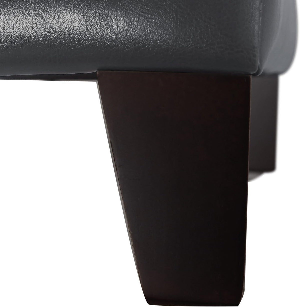 Adeco Bonded Leather Square Tufted Cubic Cube Storage Footstool, 18" Inch Ottomans & Storage
