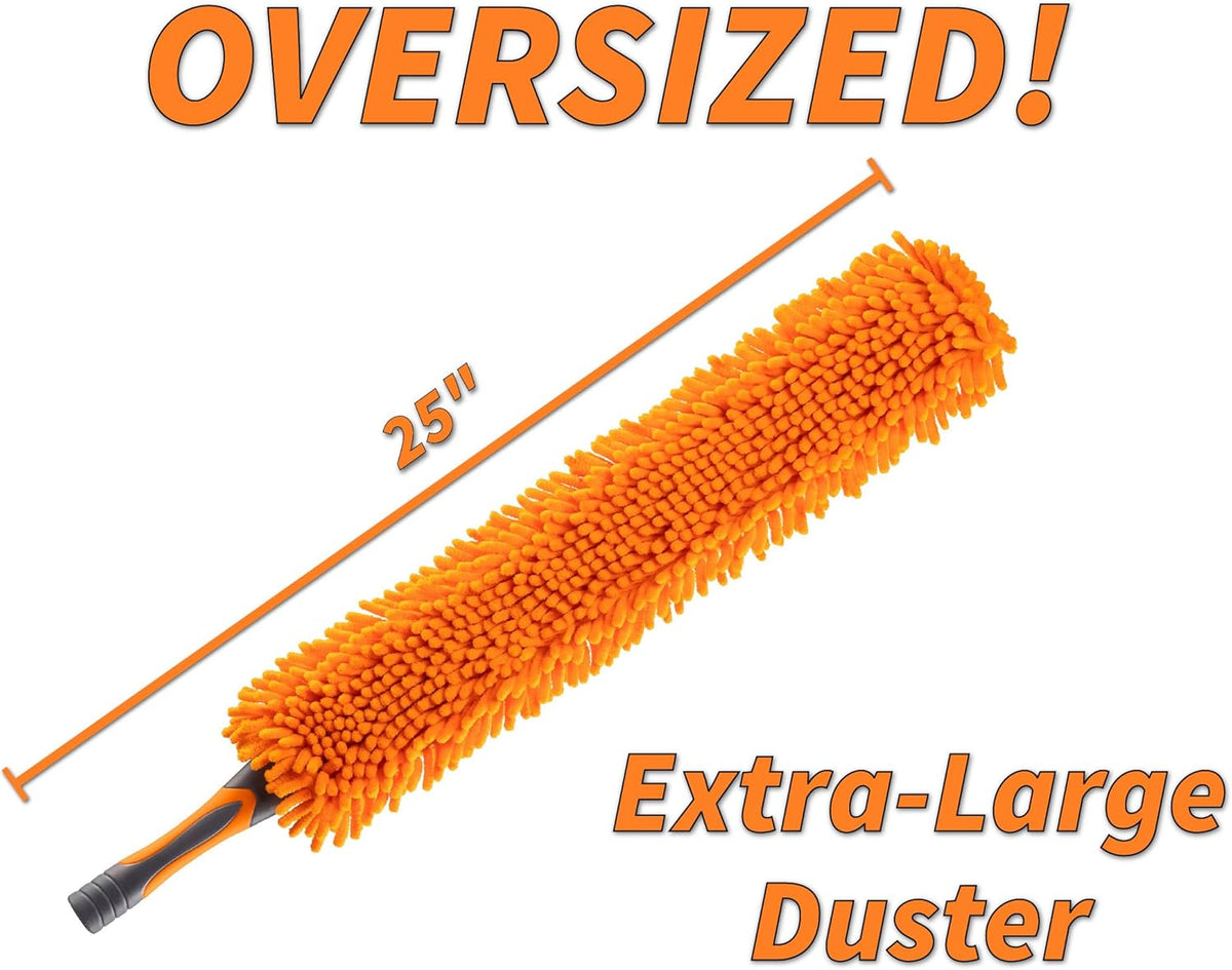 Flexible Ceiling Fan Cleaner Duster // Washable Fan Duster for High Ceiling // Fits All Extension