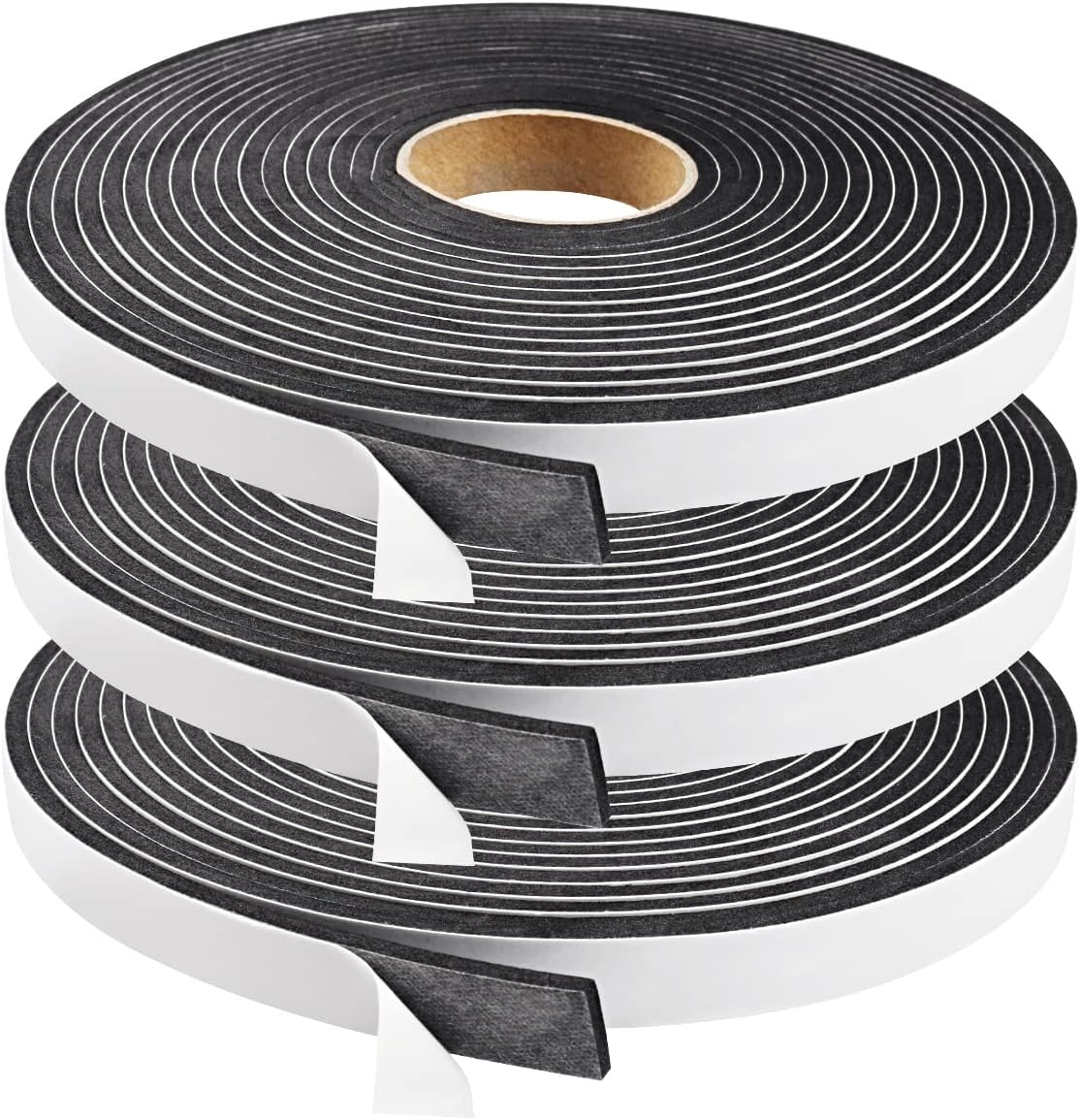 Seal Foam Tape,1/2 Inch W x 1/8 Inch T Weather Stripping for Door and Window,High Density Single