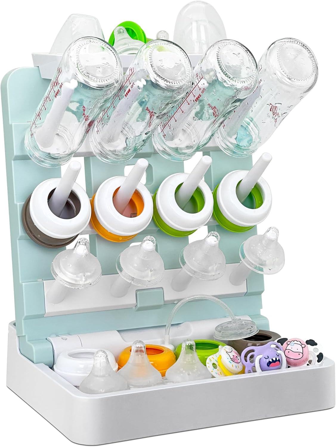 Baby Bottle Drying Rack, Vertical Standing Bottle Dryer Rack Holder-Space Saving Baby Bottle Drying