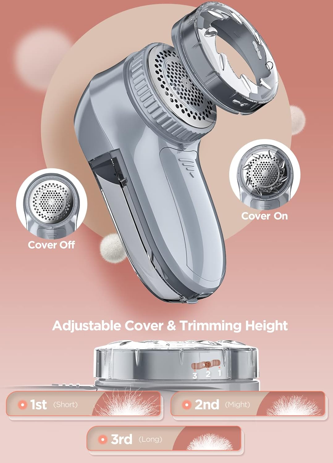 Bymore Fabric Shaver, Lint Remover, Lint Shaver Defuzzer Sweater Shaver for Clothes and Furniture