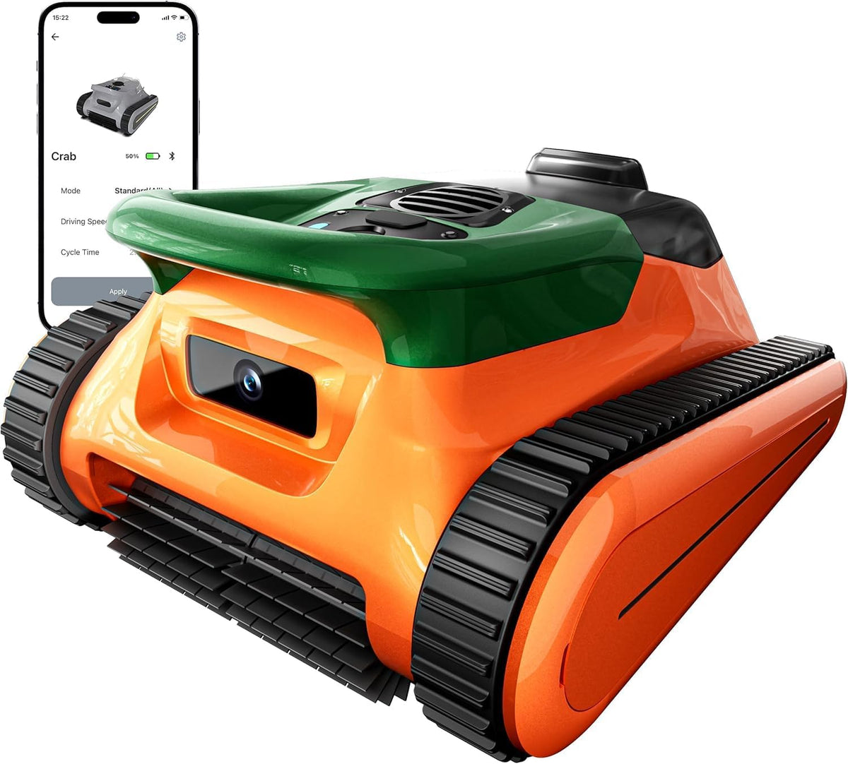 Cordless Robotic Pool Cleaner -Pool Vacuum 180W Brushless Motor, 45,000Pa Suction, Wall Climbing
