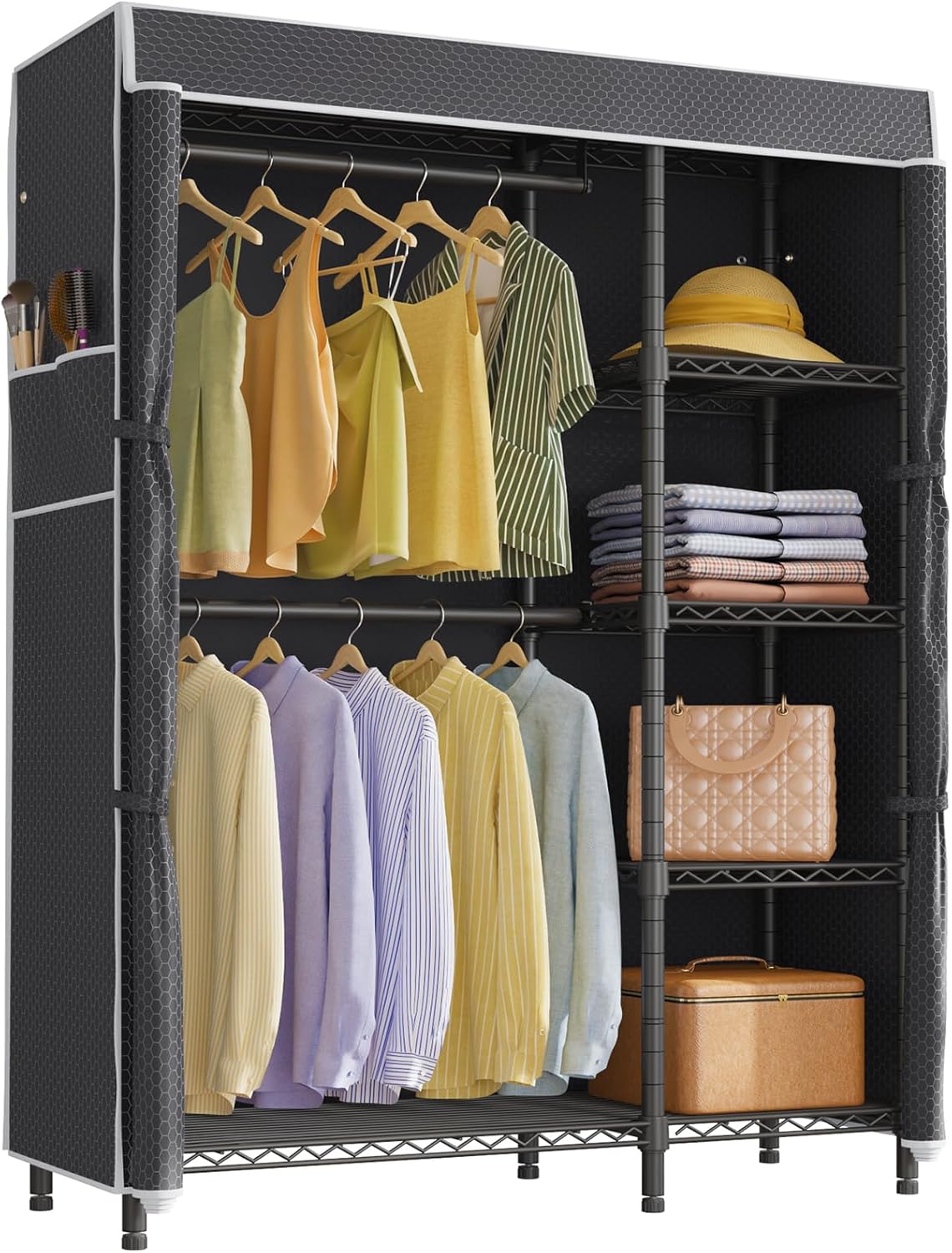 VIPEK V7C Garment Racks with Cover Portable Closets for Hanging Clothes, Heavy Duty Clothes Rack