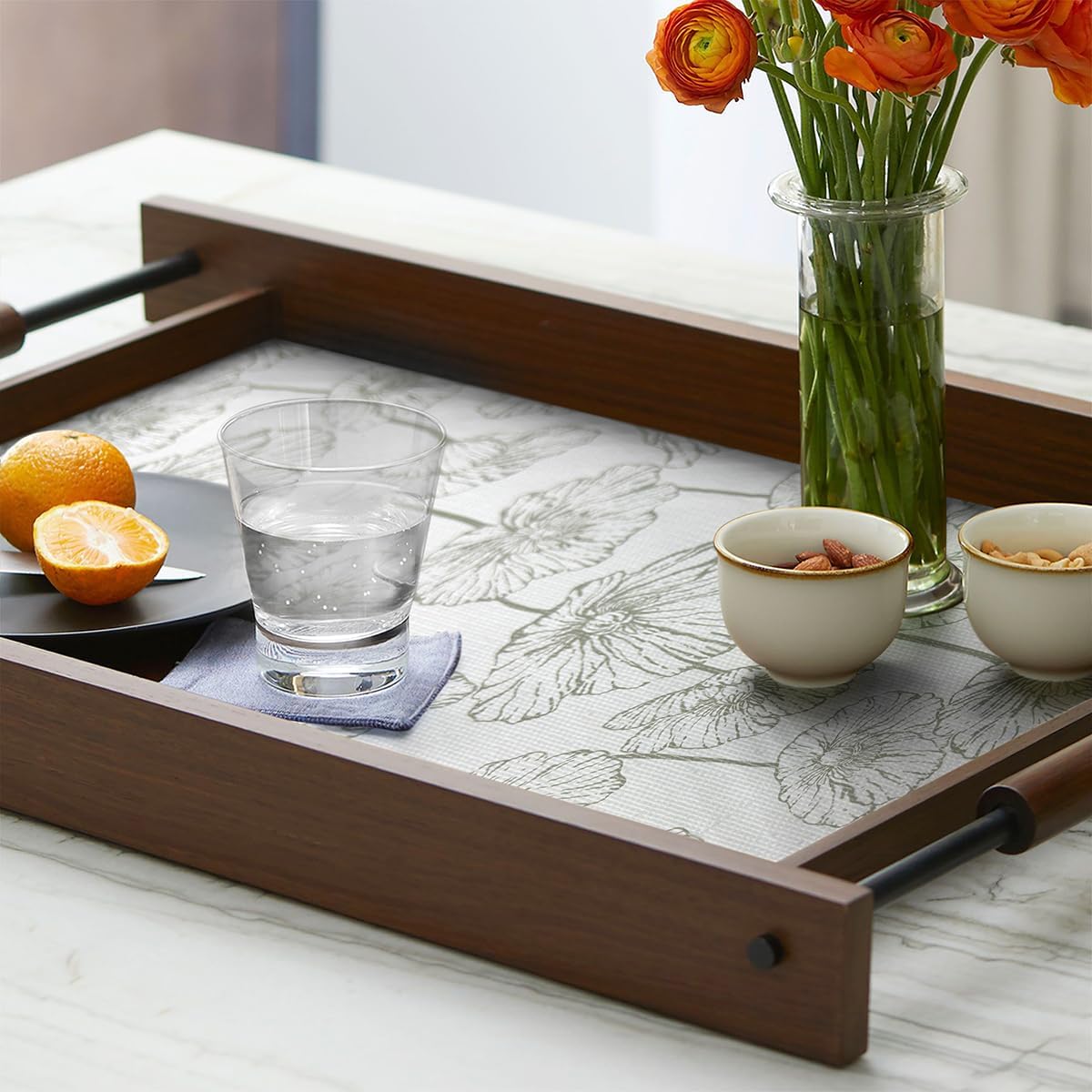 Shelf Liner for Kitchen Cabinets Non-Adhesive Cabinet Liner,Non-Slip Drawer Liners,Waterproof