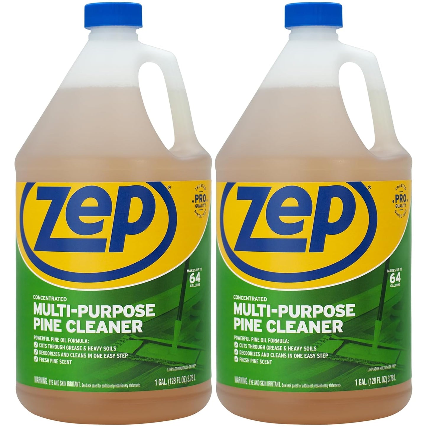 Zep Concentrated Multi-Purpose Pine Cleaner - 128 oz (Pack of 2) ZUMPP128 - Multi-Purpose Cleaner