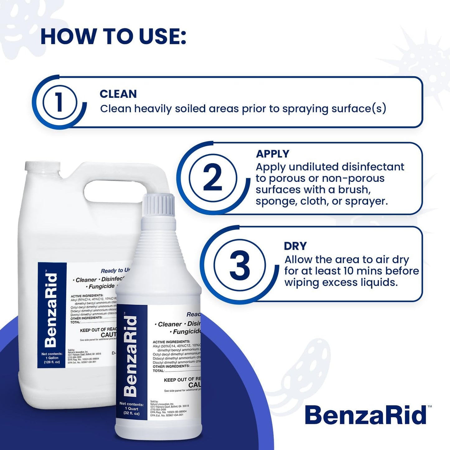 Pro Mold Killer Fungicide Disinfectant including Aspergillus Niger (Black Mold) H5N1 Pack |