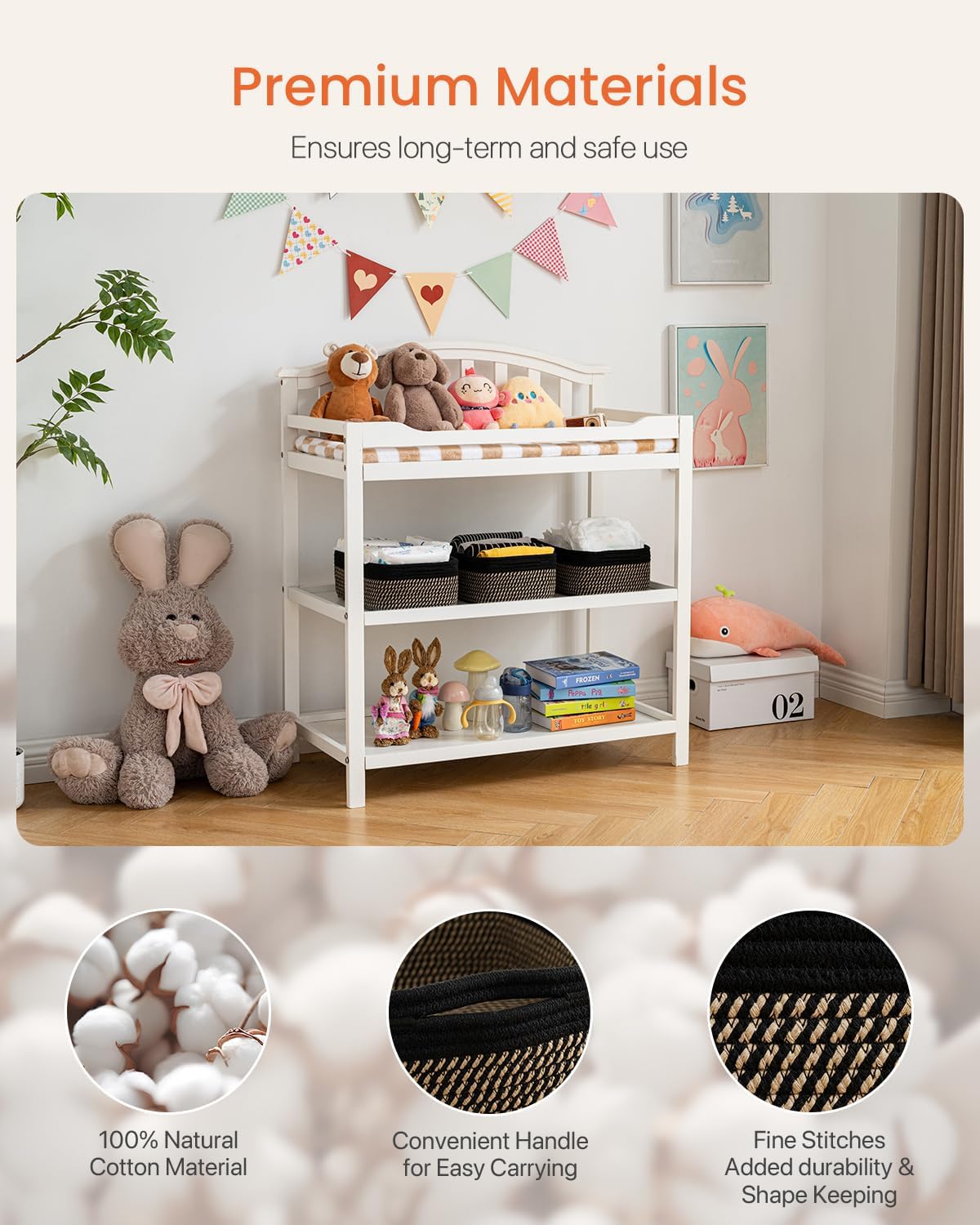 Small Woven Basket, 12 x 8 x 4.5 Inches, Storage Basket for Organizing, Cute Small Rope Shelf