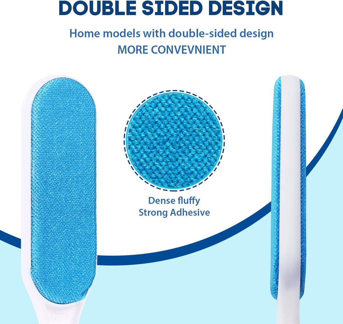 Pet Hair Remover for Clothes: Reusable Dog Cat Fur Lint Removal Brush for Clothes Furniture Couch