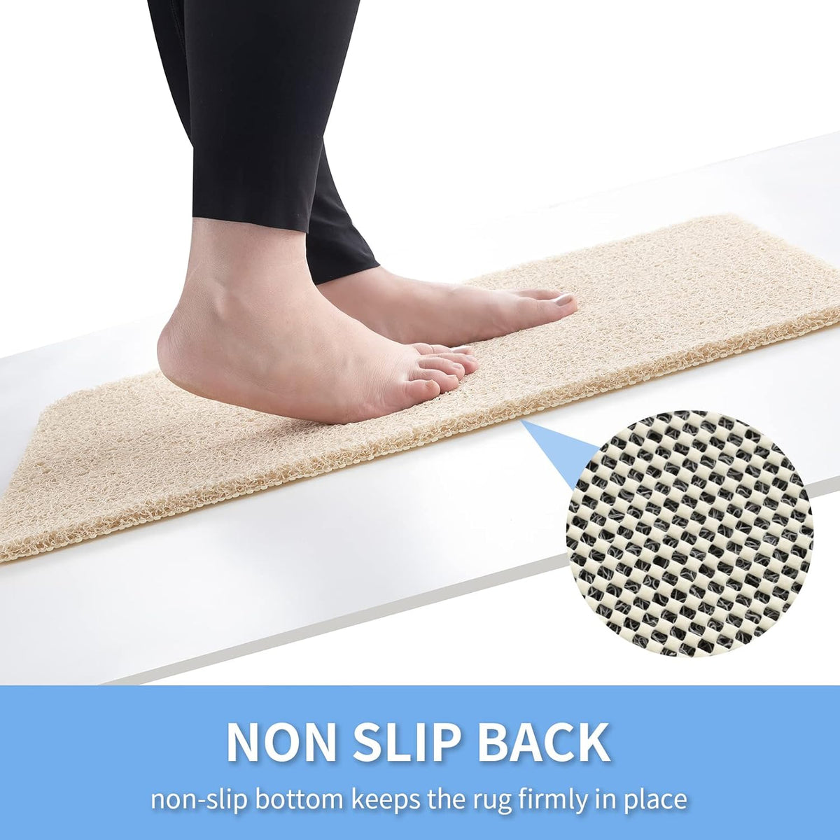 Non-Slip Shower Mat Bathtub Mat for Bath Tub,Anti Slip Bath Tub Mat,Floor Mat,Soft PVC Loofah