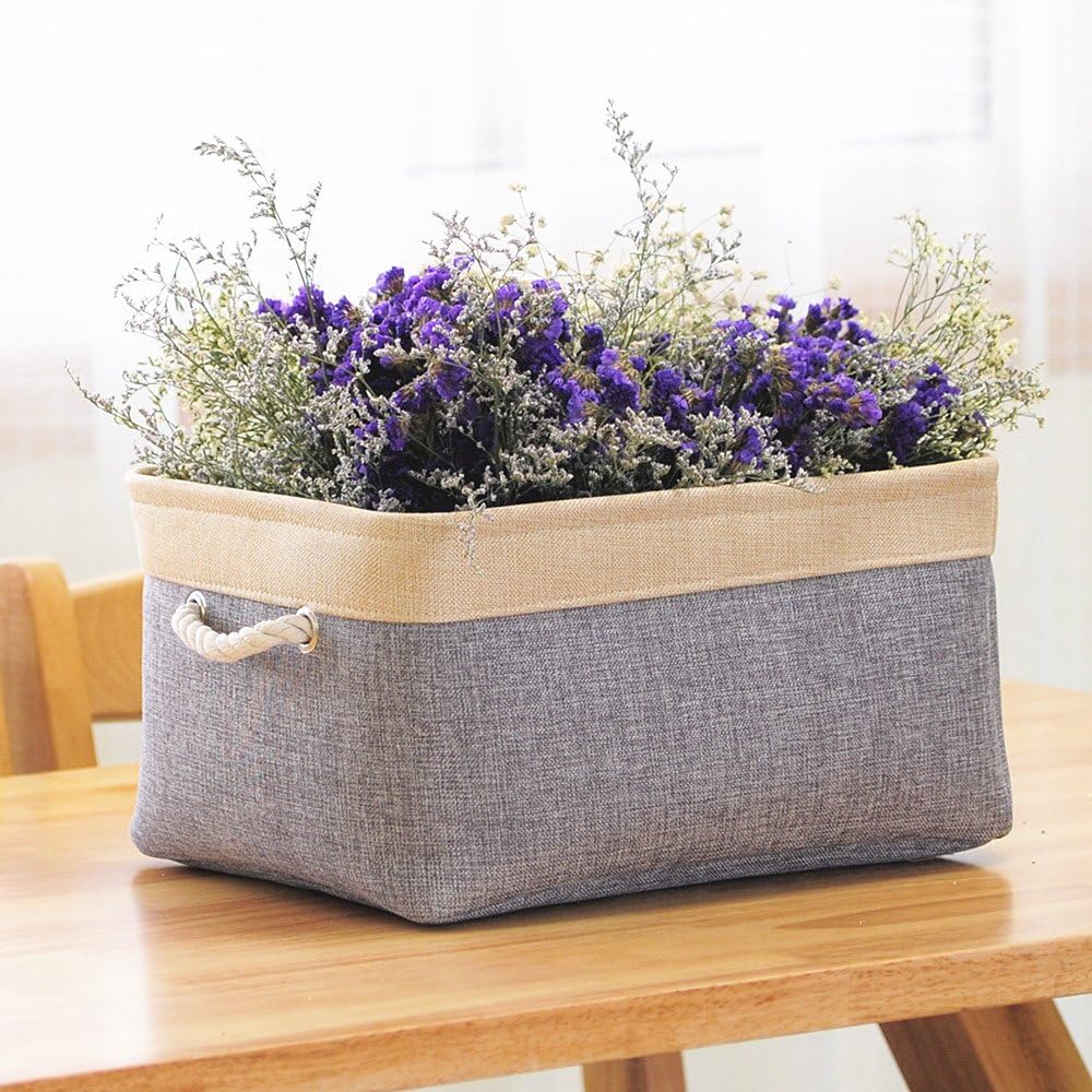 TheWarmHome Storage Basket - 15.7L×11.8W×8.3H 1 Pack Large Baskets for Organizing Shelves, Storage