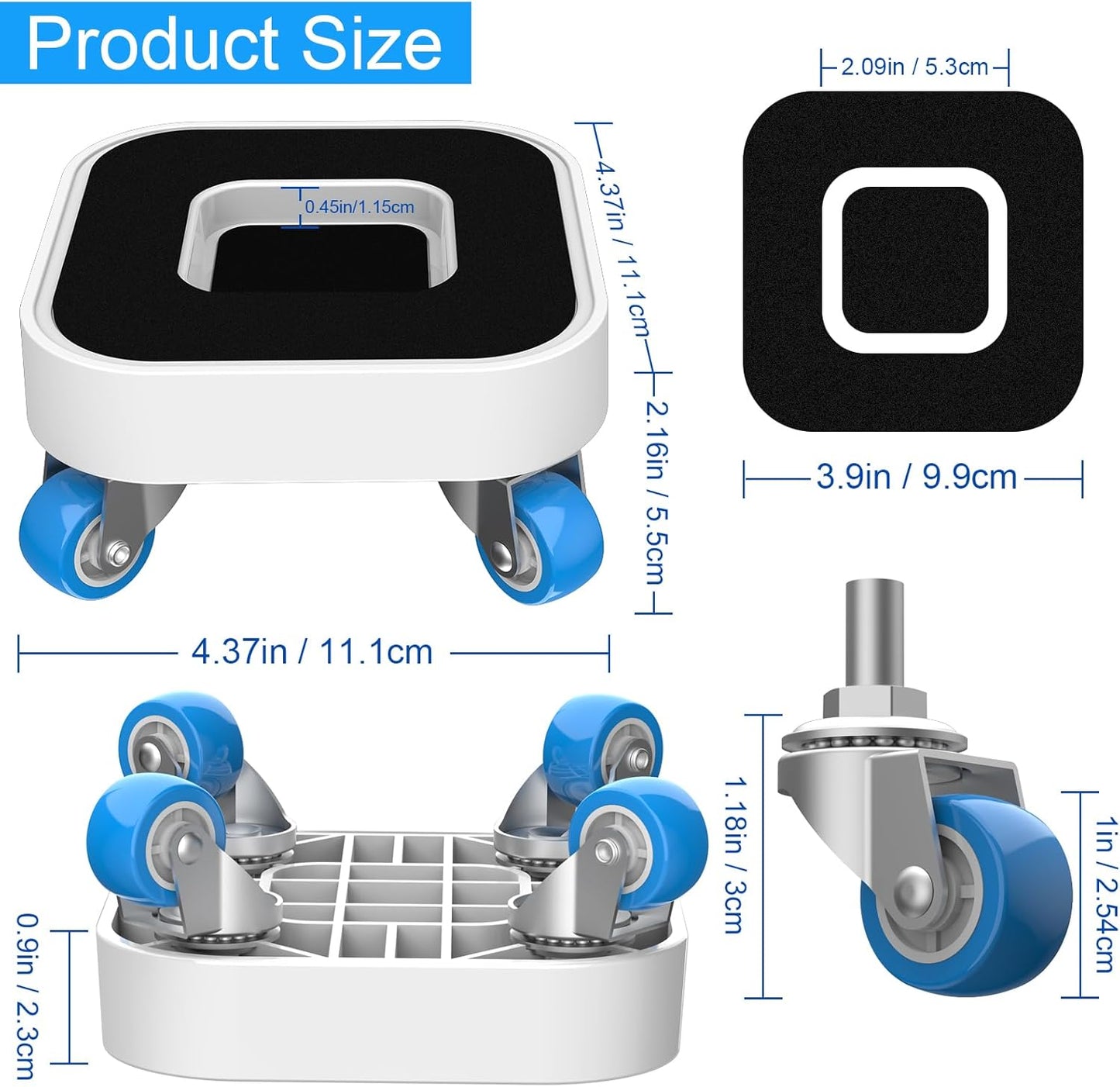 New Upgrade Furniture Sliders, Furniture Movers with Wheels, Furniture Dolly with 360° Rotatable