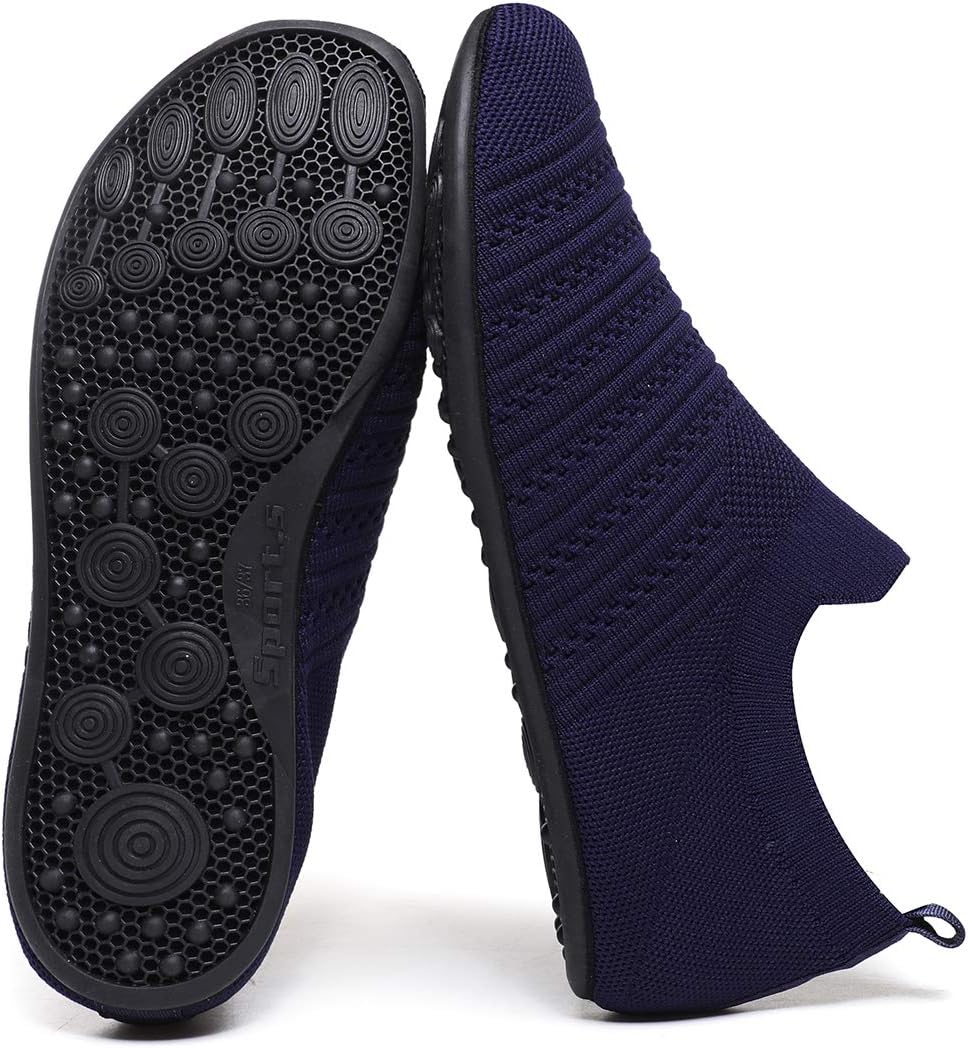 QZKDM Lightweight Slip on Grip Indoor House Slippers Barefoot Non Slip Home Exercise Yoga Shoes for
