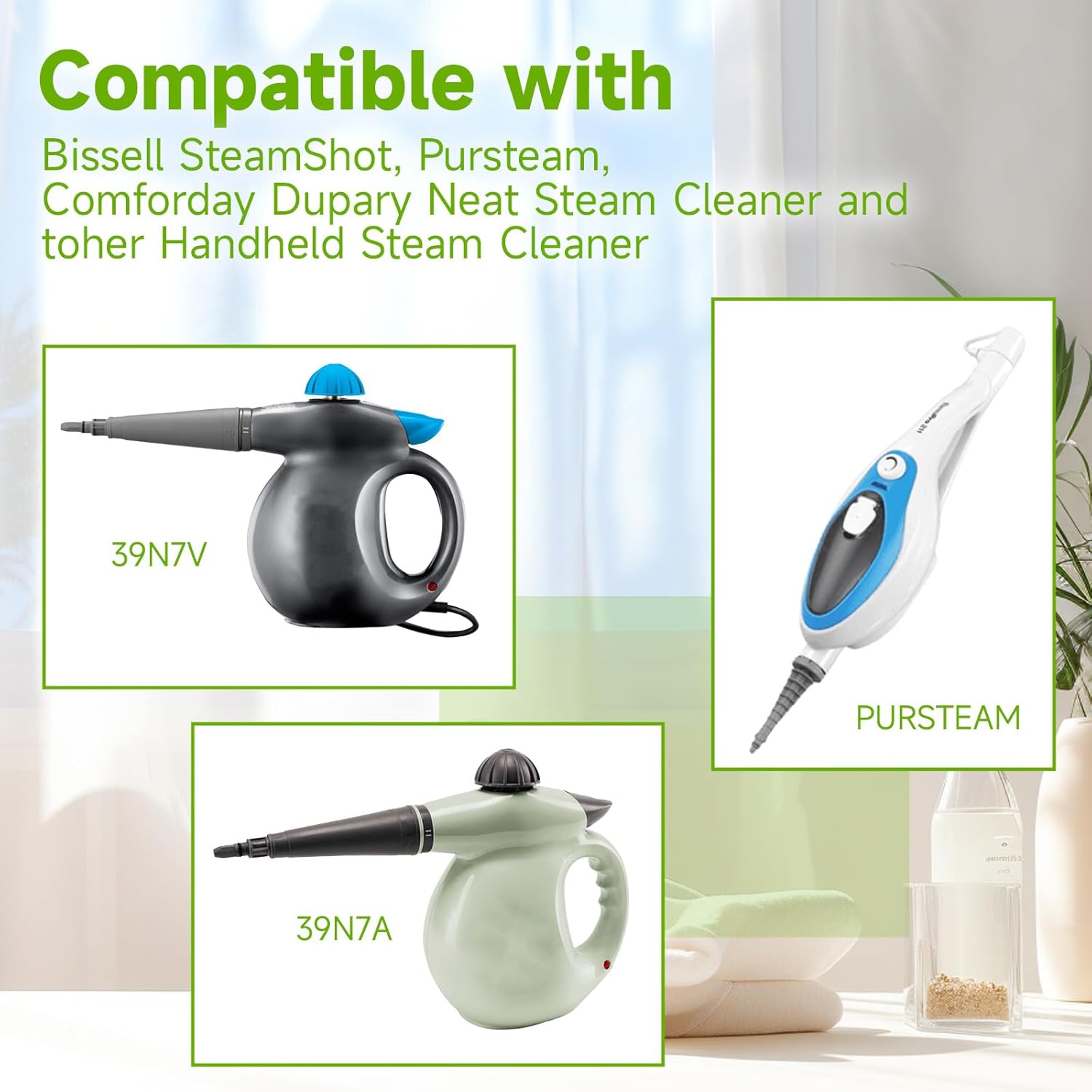 12 Pack Handheld Steam Cleaner Pads Replacement Bissell Steam Shot, Dupray, Comforday, PurSteam