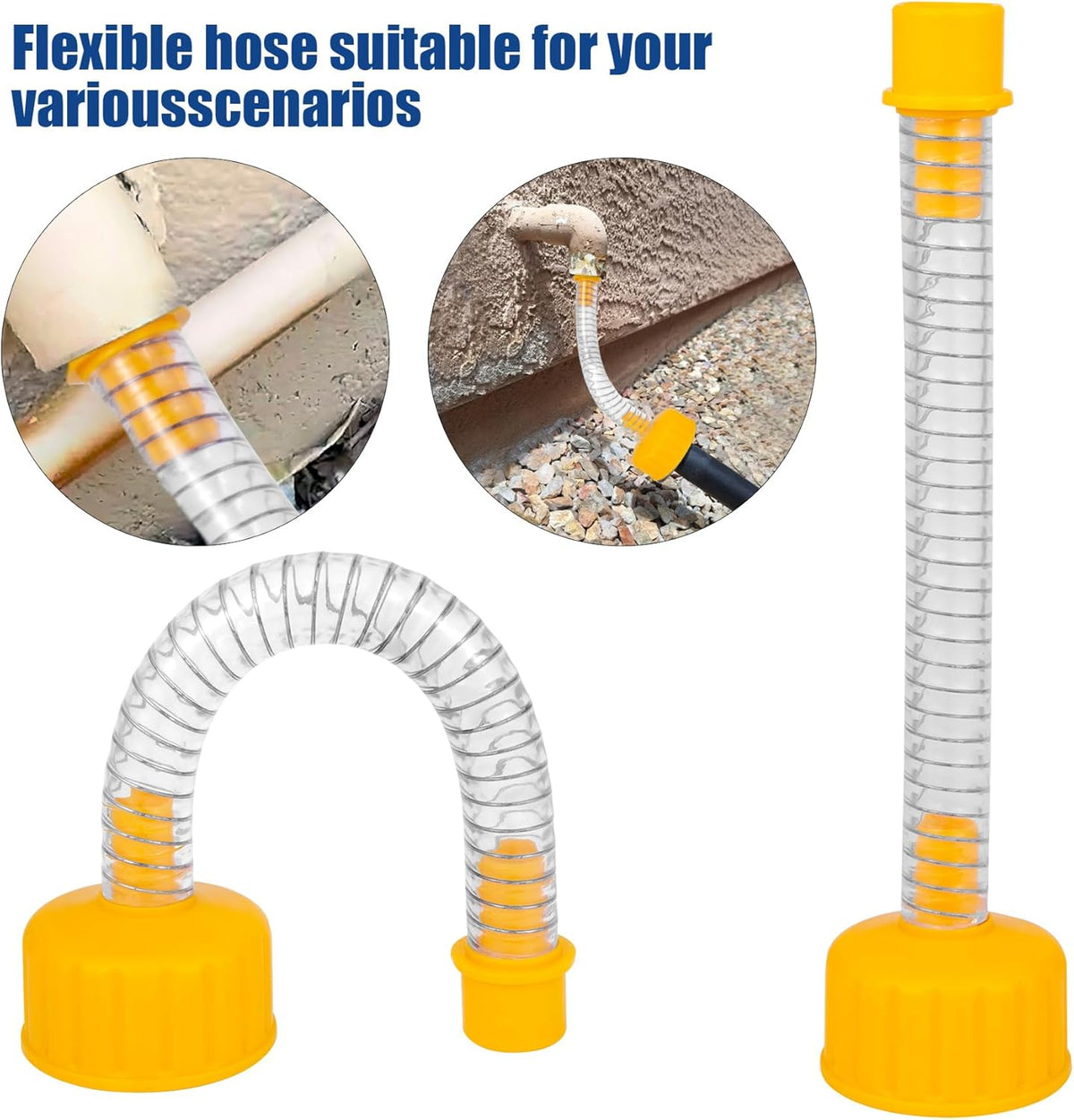 Wet Vac Attachment A/C Drain Lines Cleaner Tool, AC Drain Line Vacuum Adapter to Unclog and