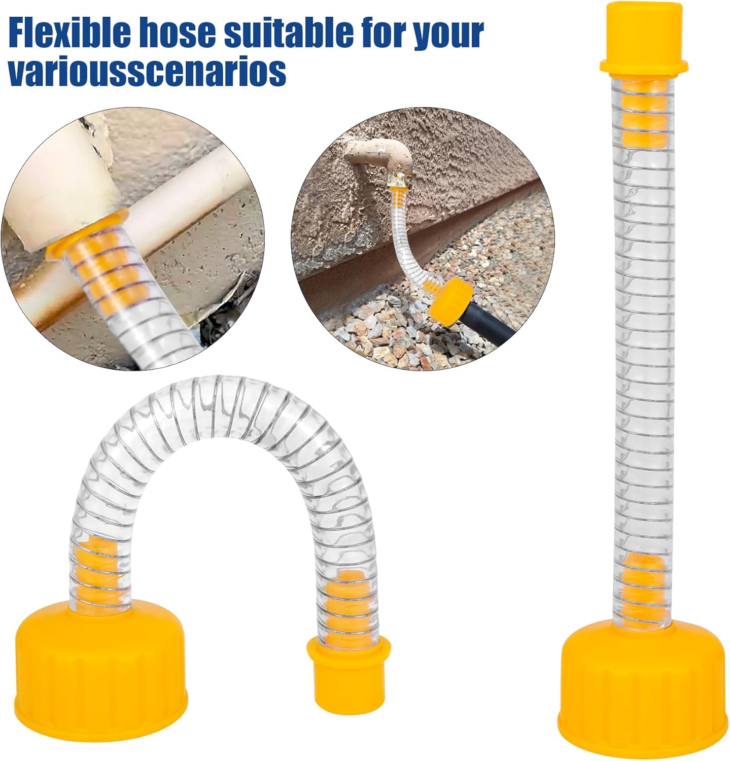 Wet Vac Attachment A/C Drain Lines Cleaner Tool, AC Drain Line Vacuum Adapter to Unclog and
