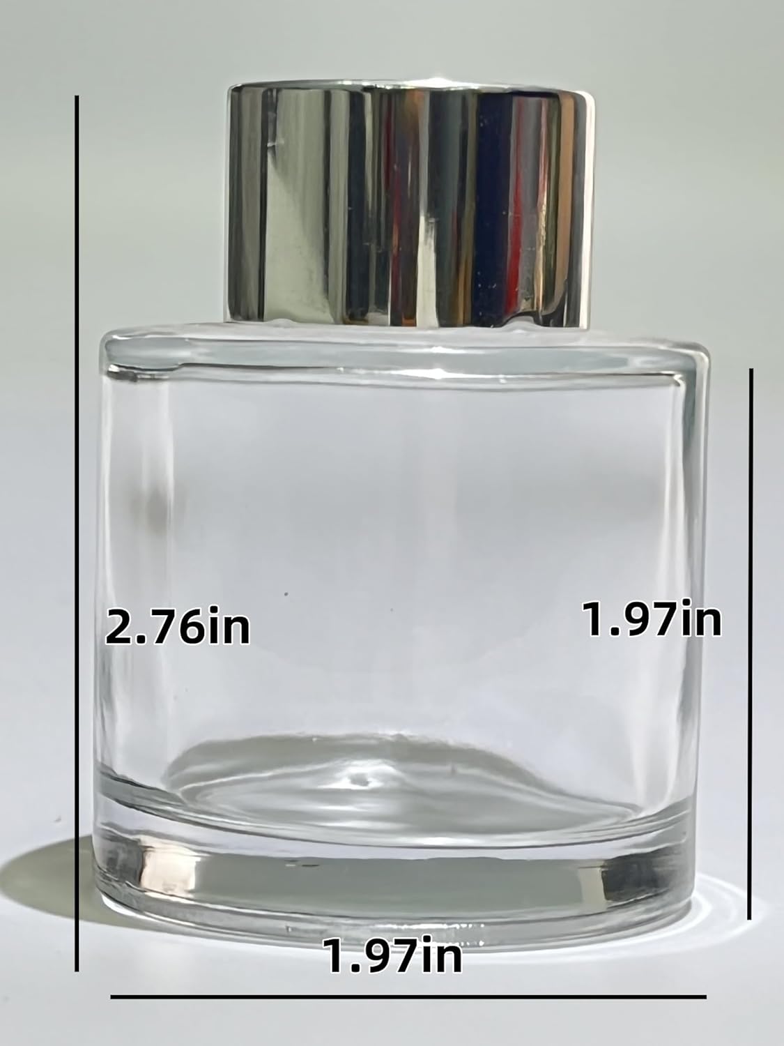 4PCS Reed Diffuser Bottles Empty, 20Pcs Reed Diffuser Stick, Diffuser Bottle Capacity 50ml (1.7oz)