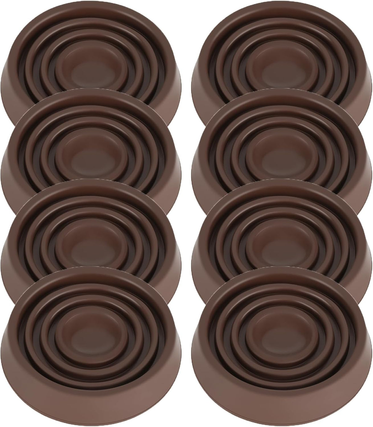Furniture Coasters, 1.5X1.5 Rubber Caster Cups Non Slip Furniture Pads Non Skid Furnitures Grippers