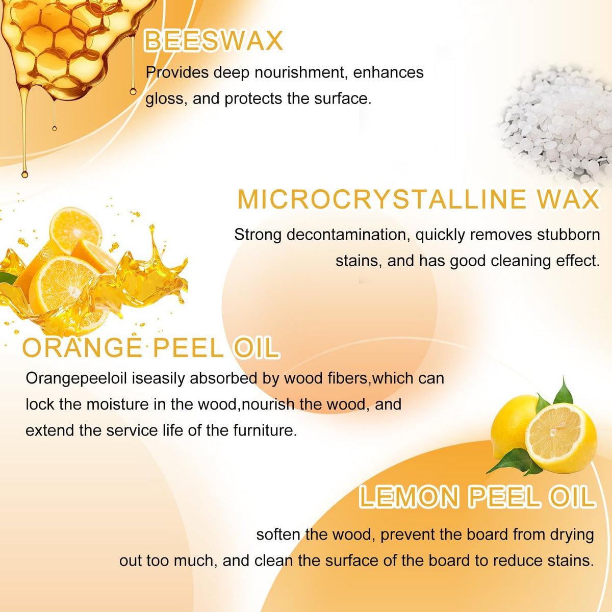 2Pcs Natural Beeswax Care Spray & Restorer, 2025 New Bees Wax Furniture Polish and Cleaner, Beeswax