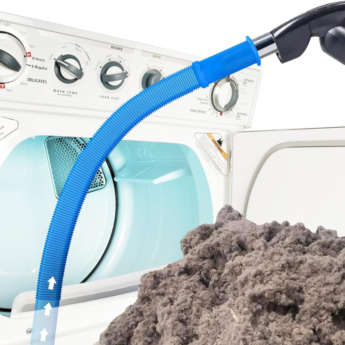 Sealegend Dryer Vent Cleaner Kit Vacuum Hose Attachment Compatible with Most Vacuum Cleaner