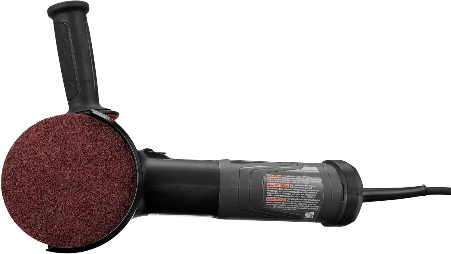 3M Electric Angle Grinder, 11130, VS, 4.5-5 in Slide Switch, 13-Amp, 120V, for Cutting, Grinding