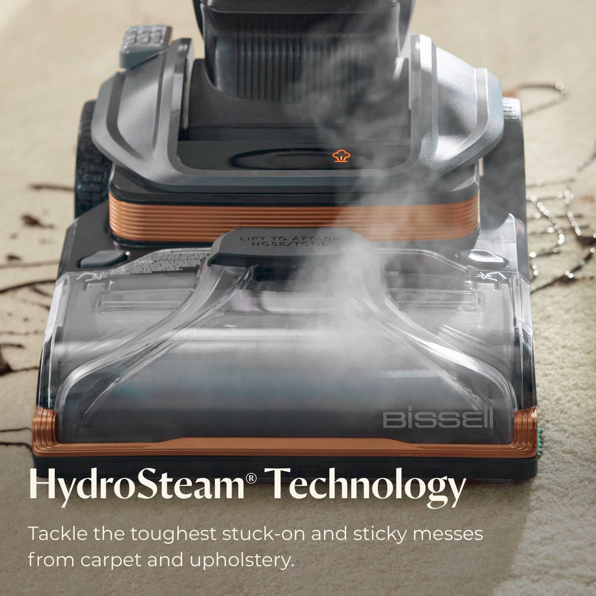 BISSELL Revolution HydroSteam Pet Carpet Cleaner, Upright Deep Cleaner, HydroSteam Technology