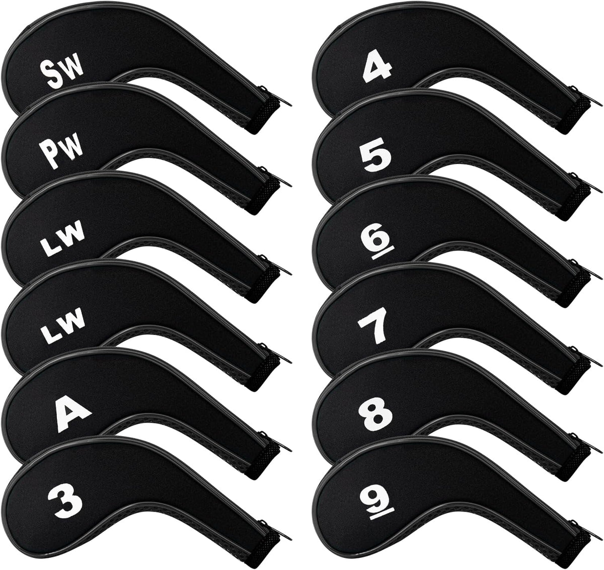 Golf 12pcs Thick Synthetic Golf Iron Head Covers Set Headcover Fit All Brands Callaway Ping