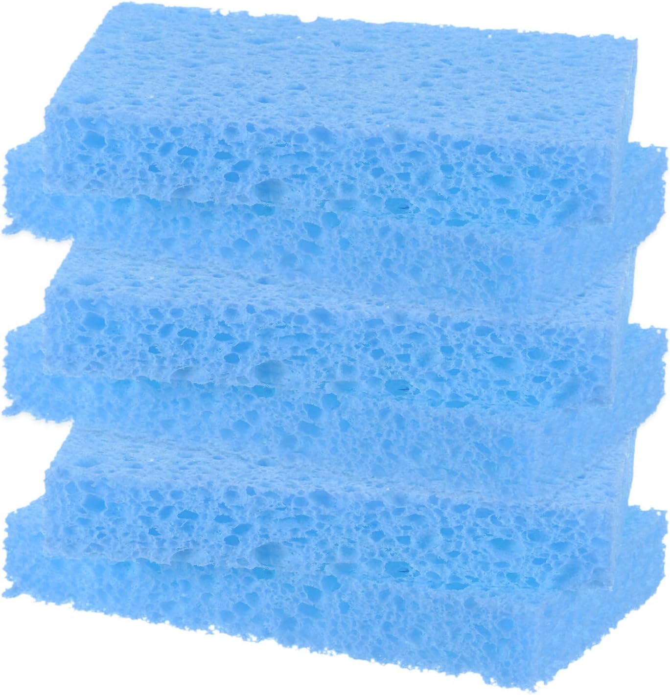 6-Pack Kitchen Sponges, Condense Eco Cellulose Non-Scratch Scrub Heavy Sponge for