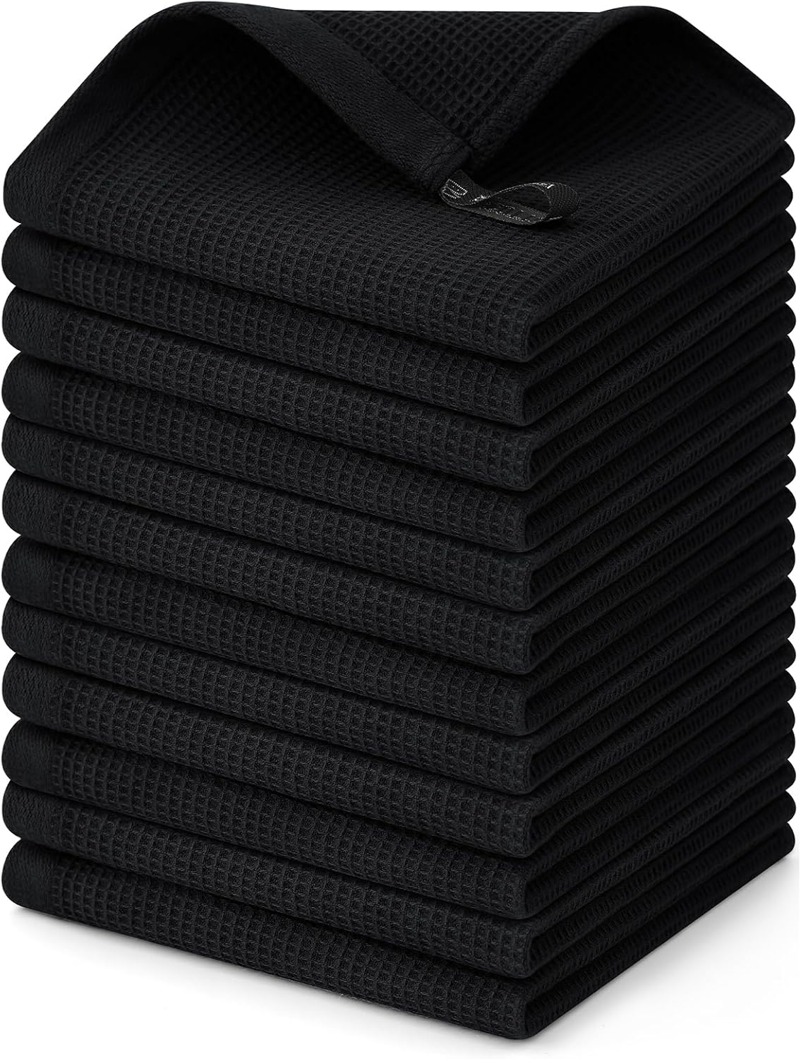 Homaxy 100% Cotton Waffle Weave Dish Cloths - 12 Pack Soft and Absorbent Dish Towels - 12 x 12